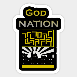 GOD NATION Sticker